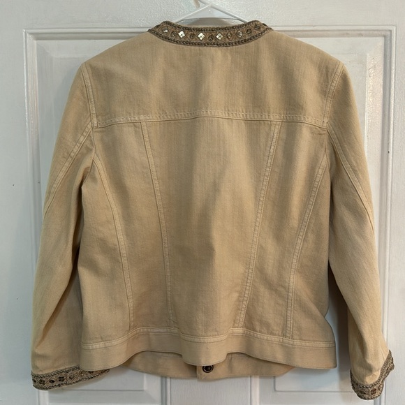 Elie Tahari Denim Jacket size Medium - Picture 4 of 4